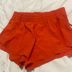 Athleta athletic shorts orange small